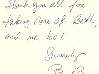 Sincerely, B and B Sincerely, B and B